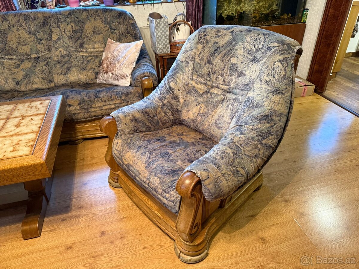 Rustikální sedací souprava - 5