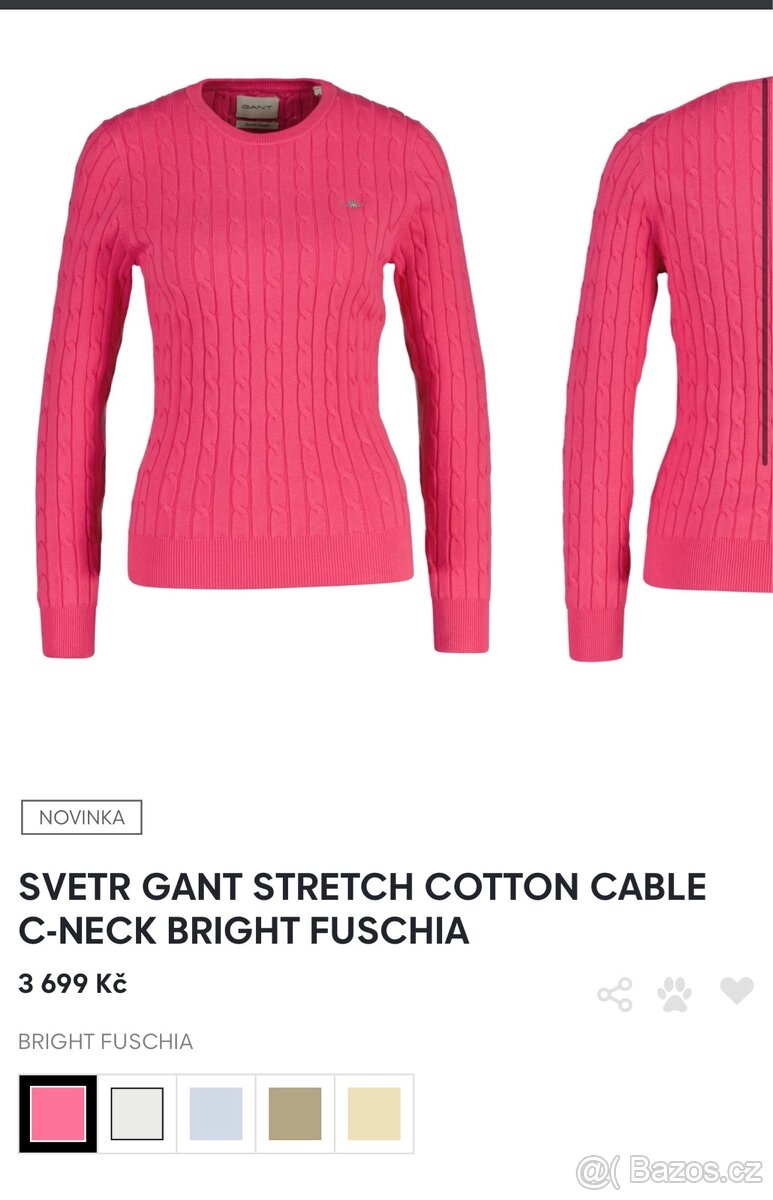 Svetr Gant s copánky Nový - 5