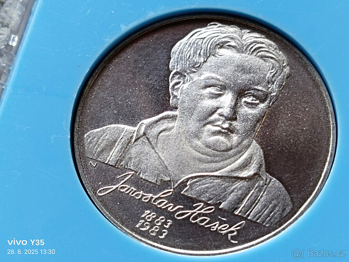 3x PROOF stříbrná pamětní mince Československo - 5