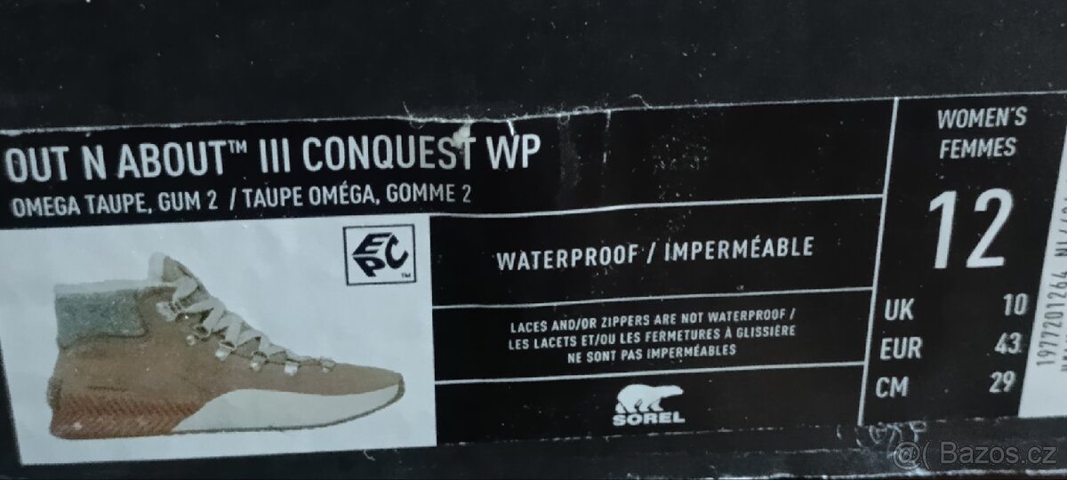 Sorel zimní boty dámské vel.43 - 5