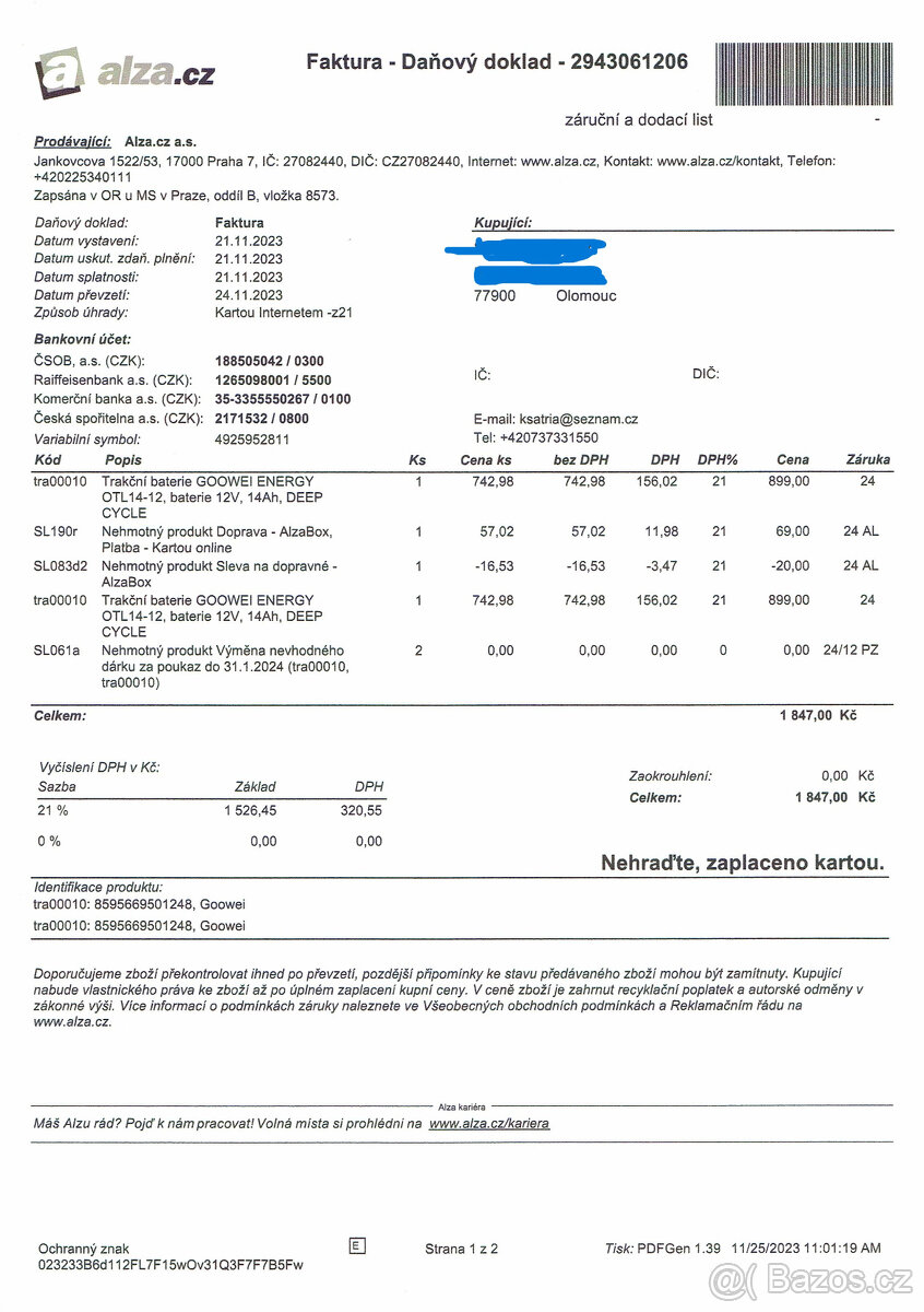 Vozík el. pro zdrav. postižené - 5