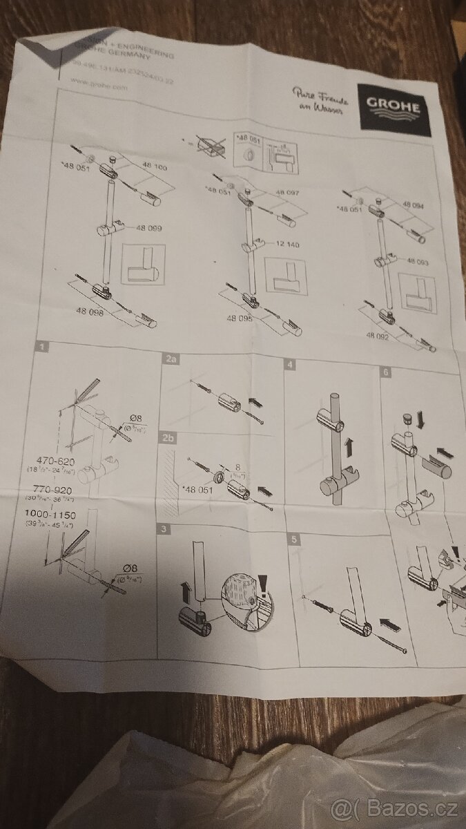 Sprchová tyč Grohe - 5