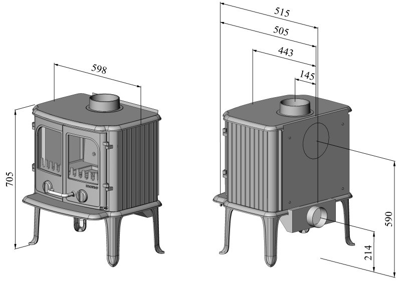 Prodám litinová kamna MORSO 2110 - 5
