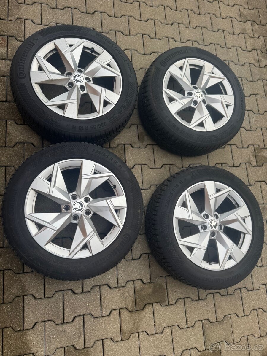 Zimní sada ALU 5x112 235/55 r18 PNEU CONTINENTAL - 5
