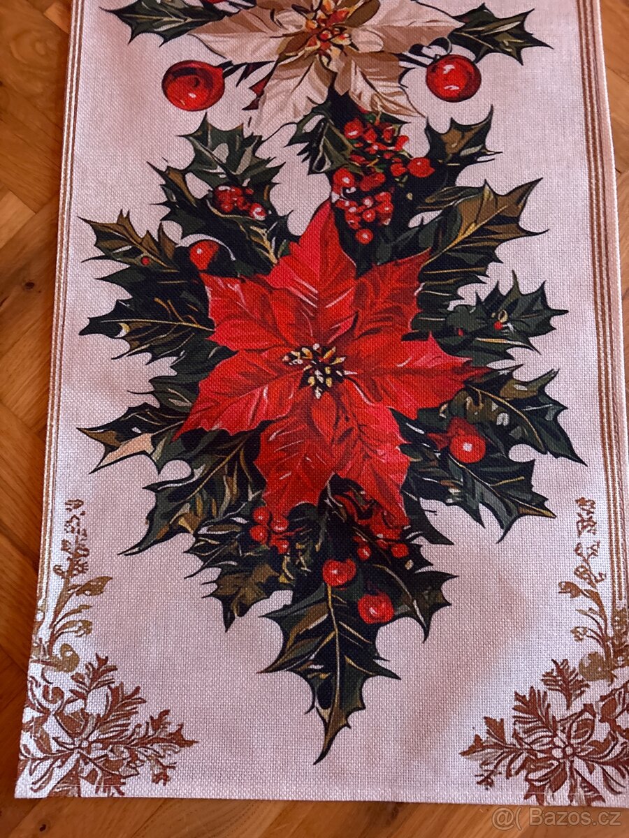 ratan.prostírání, koupeln.soupr. vanocni ubrus behoun - 5