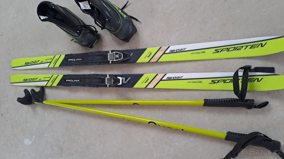 Dětské lyže + boty + hůlky - 5