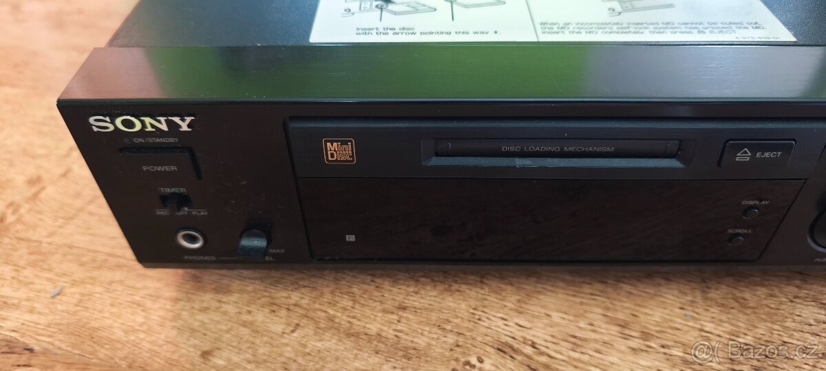 Minidisk Minidisc Sony MDS-302(1995),Japan ,čti popis - 5