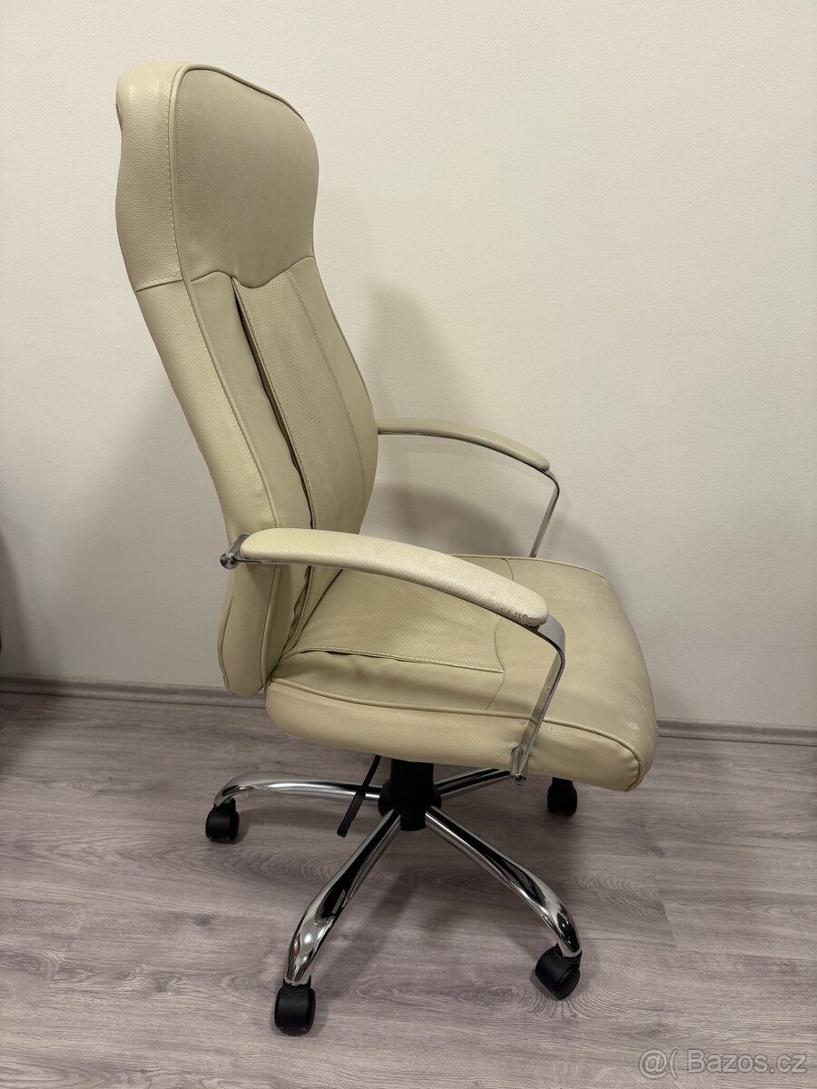 Kancelárske kreslo - Krémová farba - 5