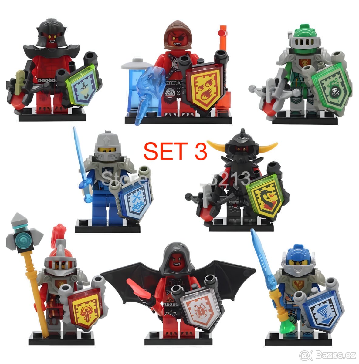 Figúrky Rytieri 2 (8ks) typ lego, nové, nehrané - 5