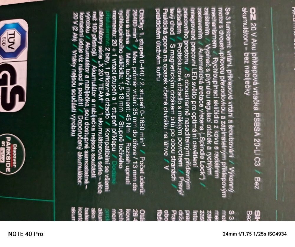 Aku příklepovoá vrtačku PSBSA 20-Li C3 – včetně akumulátoru - 5