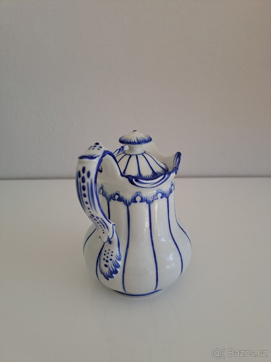 Starožitná porcelánová konvička - mléčenka - 5