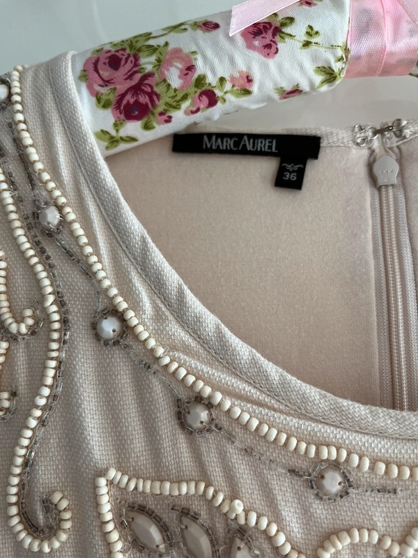 Letní plátěné šaty s bolérkem- Marc Aurel- 36-38 - 5