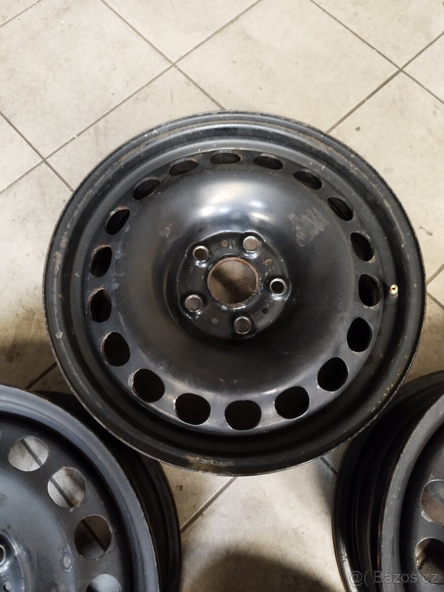 4 ks Ocelové/plechové disky OE VW 5x112 - 5