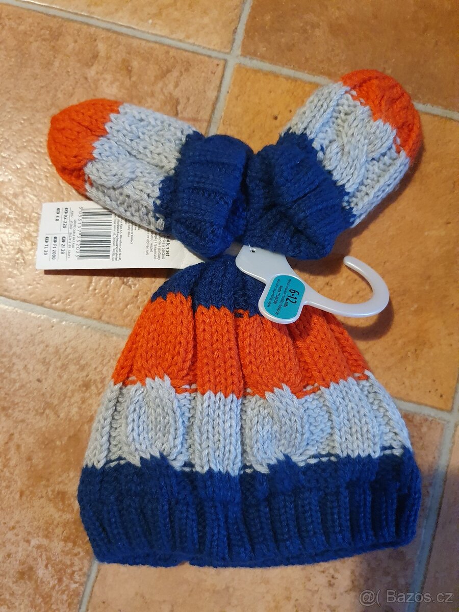 Čepice kulich + rukavice nový set F&F - 5