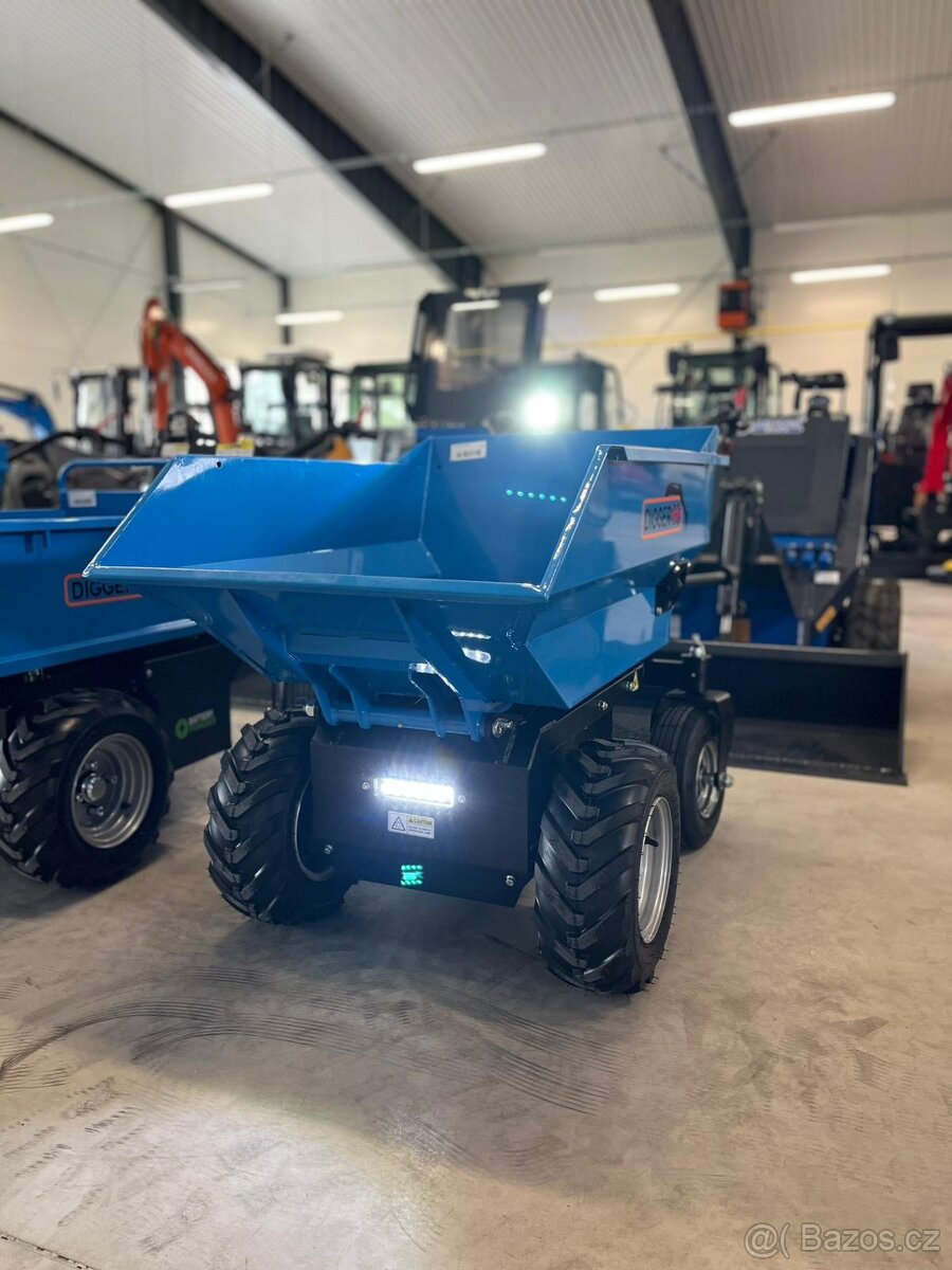 dumper, minidumper, elektrické kolečko, vyvážeč - 5