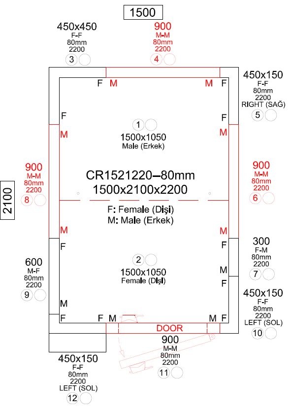 chladící box 1500x2100x2200 + chladící jedn. - NOVE- akce - 5