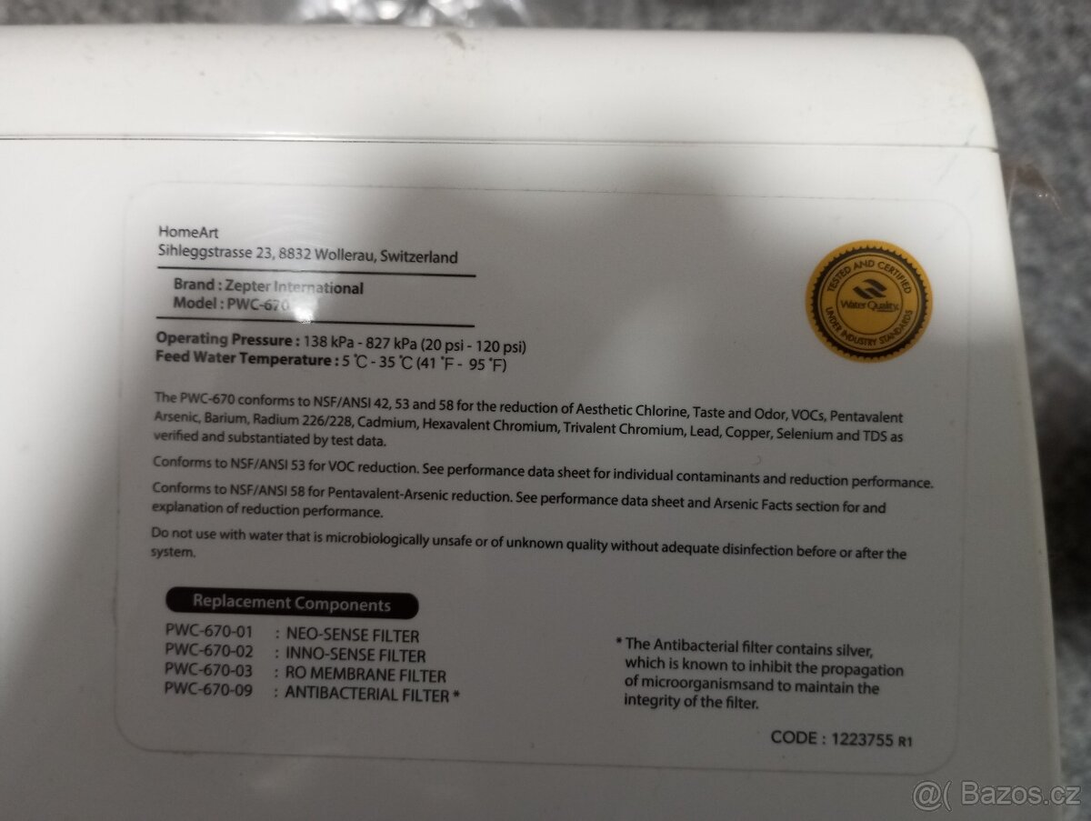 Čistička vody Zepter - 5