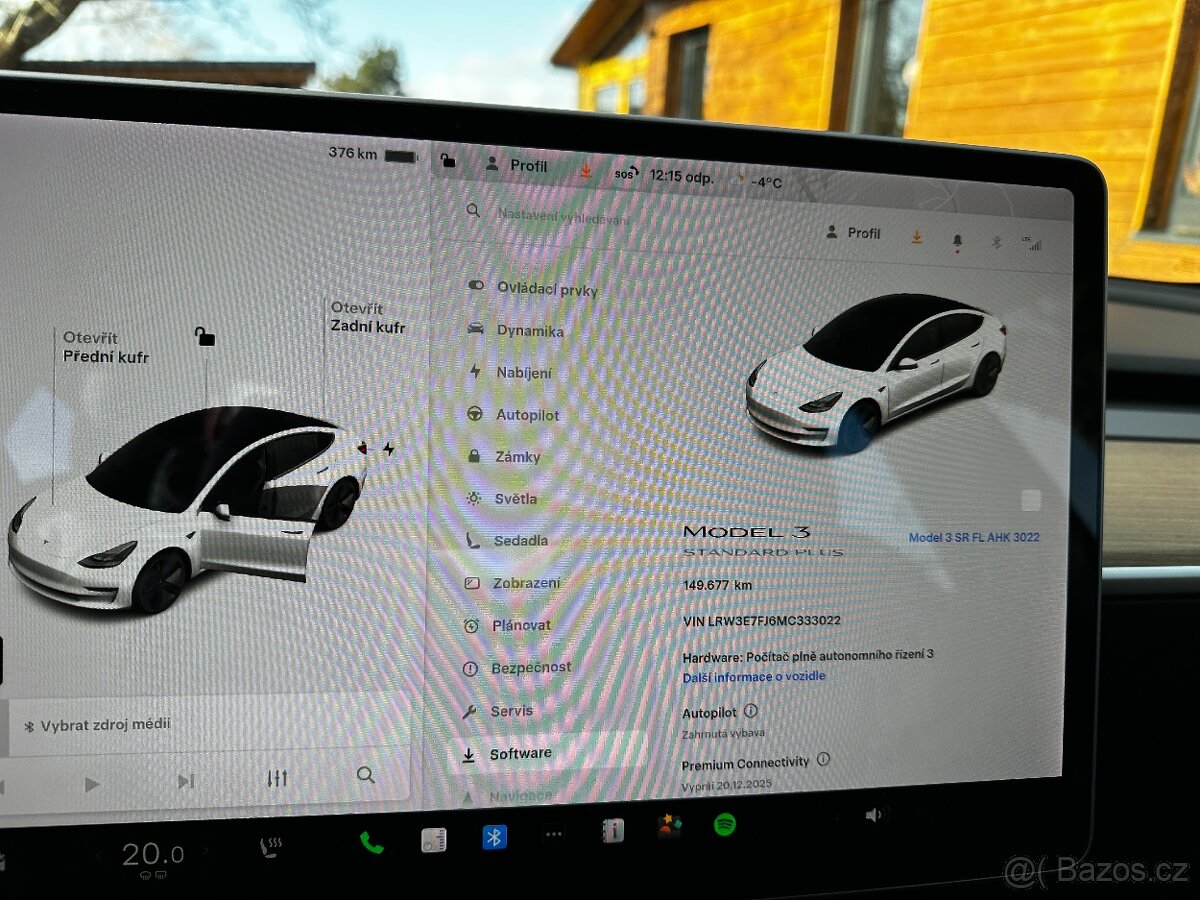 TESLA 3 STANDARD RANGE+, LFP, REFRESH, TAŽNÉ, 2021, 90,4%SOH - 5
