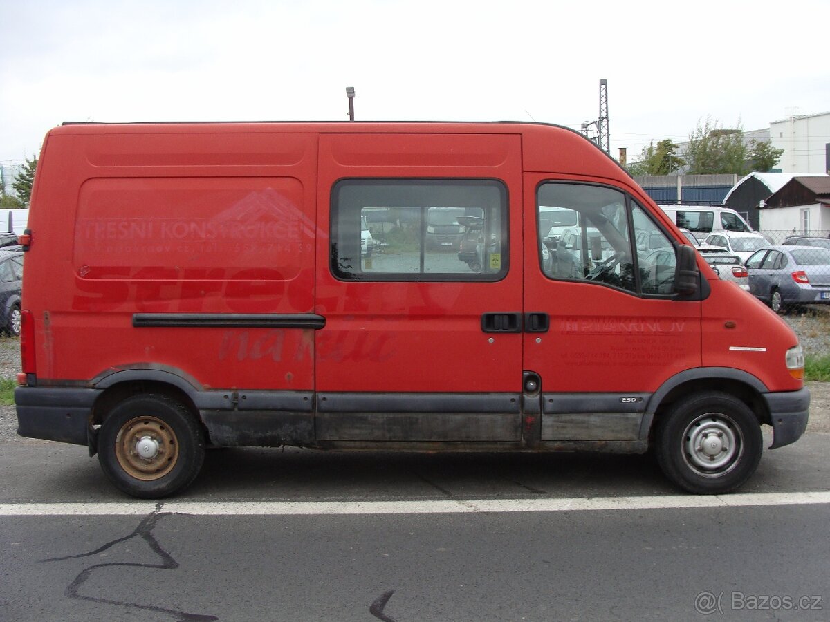 Renault Master, 2.5 D, L2H2, 6 míst,167000 km - 5