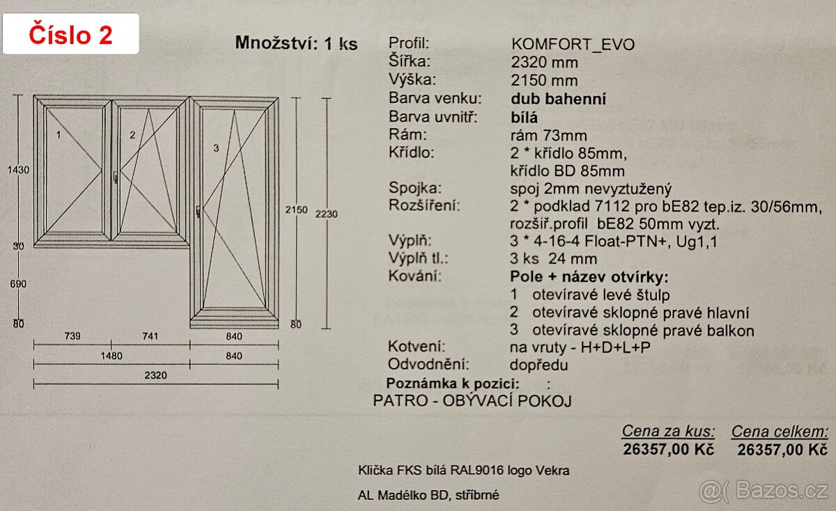 Plastové okna, balkonové dveře VEKRA - 5
