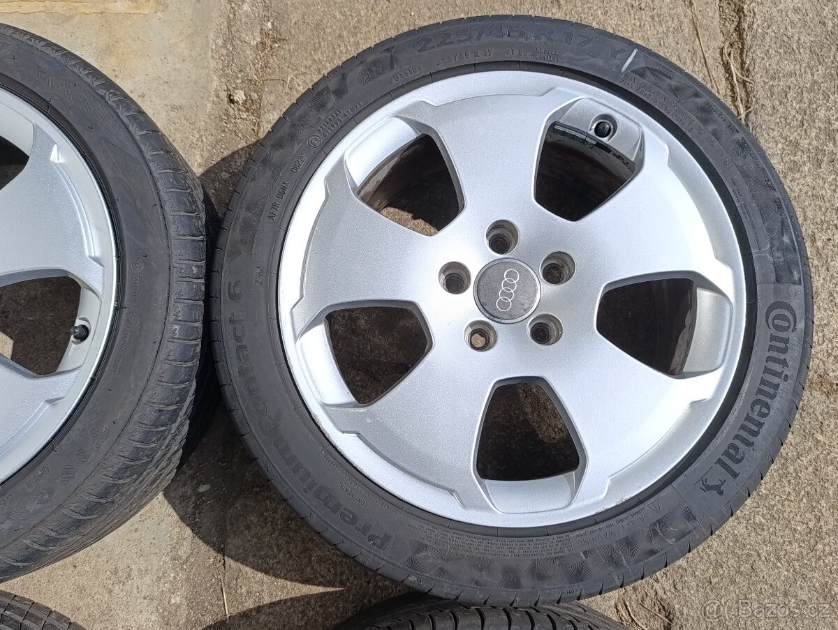 Prodám sadu ALU disků Audi R17 205/55/16 - 5
