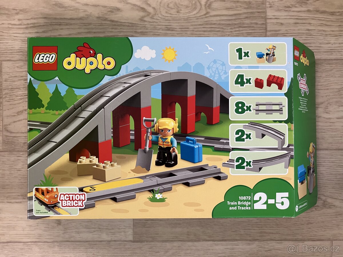Lego Duplo Vláček + koleje (10874/10872/2x10882) - 5