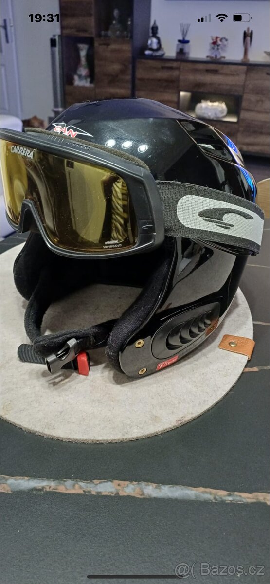 Lyžařská helma zn. CAN plus brýle Carrera - 5