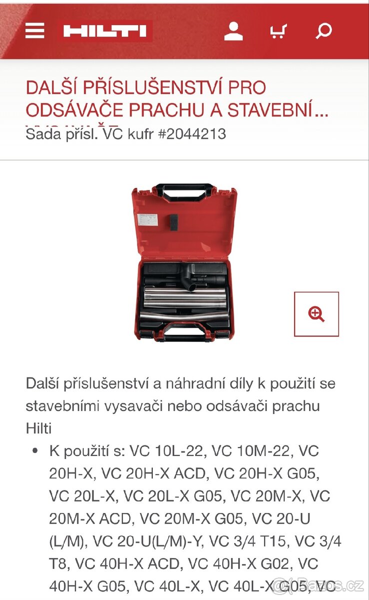 Kufr Hilti-přísluš.k vysavači - 5