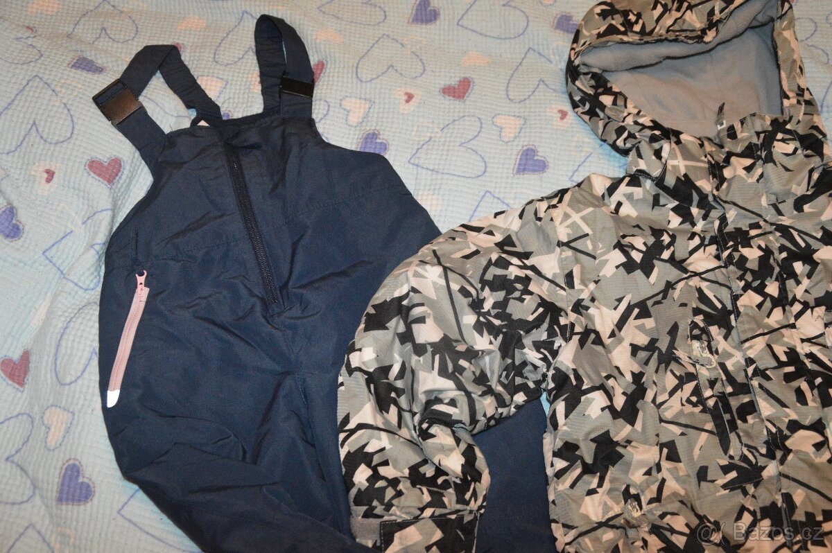 116 122 zimní bunda Kugo Lupilu oteplováky kombinéza - 5