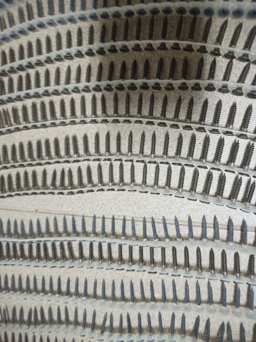 1000ks Páskované šrouby pro sádrokarton /kov pro vrtačky - 5