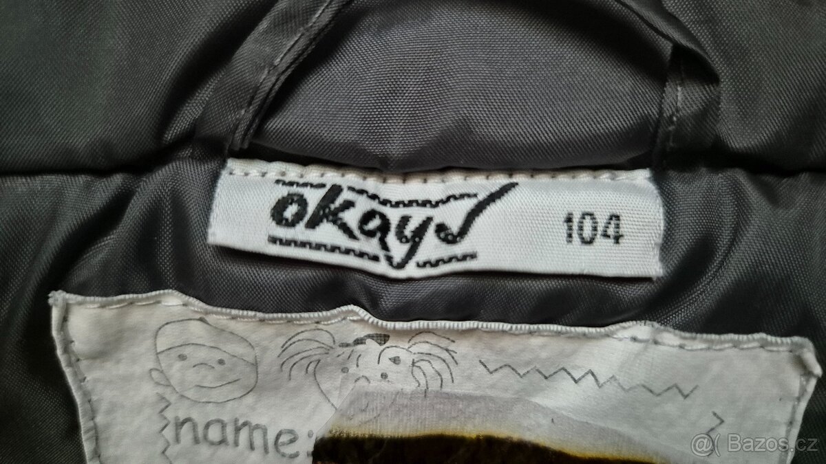 Dětská prošívaná vesta, vel. 104 - 5