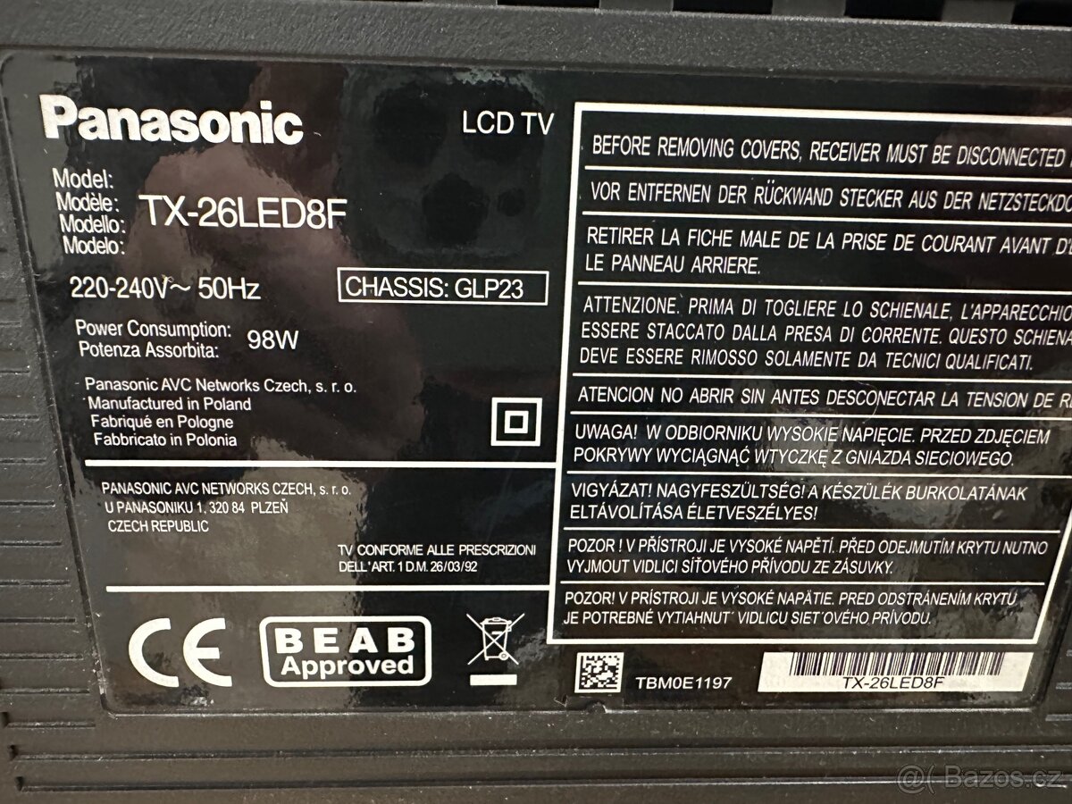 Retro televize Panasonic TX-26 LED8F - 5
