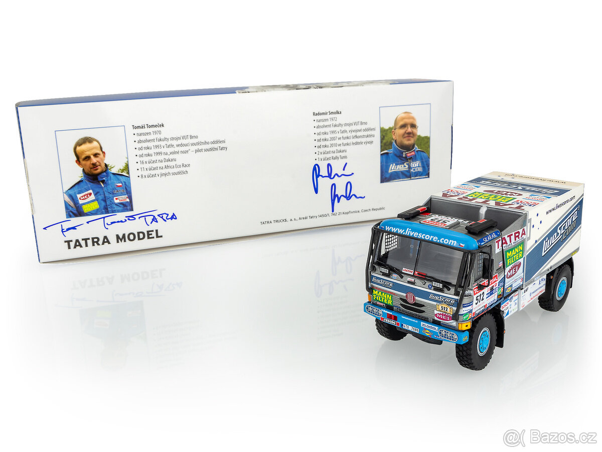 1:43 Tatra 815 Dakar 2009, Tomáš Tomeček, s autogramem - 5