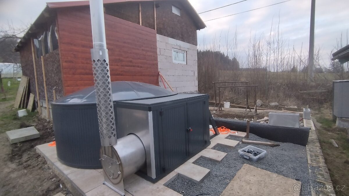 malý bazén, vířivka , koupací sud - 5