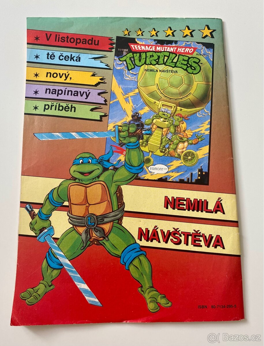 Prodám staré komiksy Želvy Ninja 9,10 - 1992 - 5