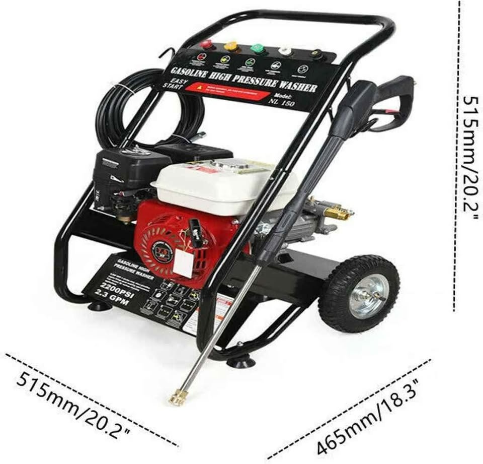 Tlaková myčka, benzínový motor 3400 ot.min, 170-190 bar - 5