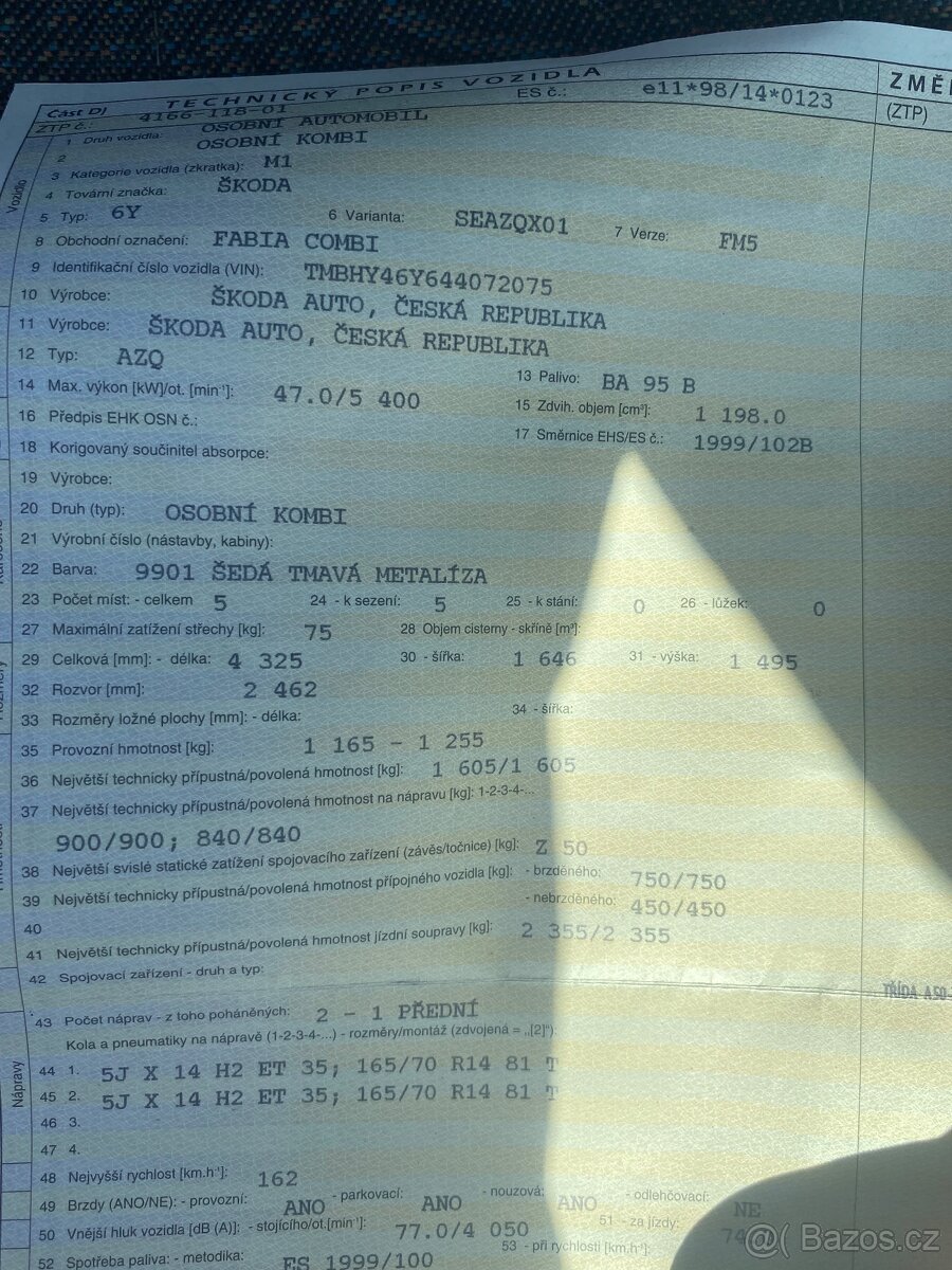 ŠKODA FABIA 1 COMBI 1.2 HTP ND - 5