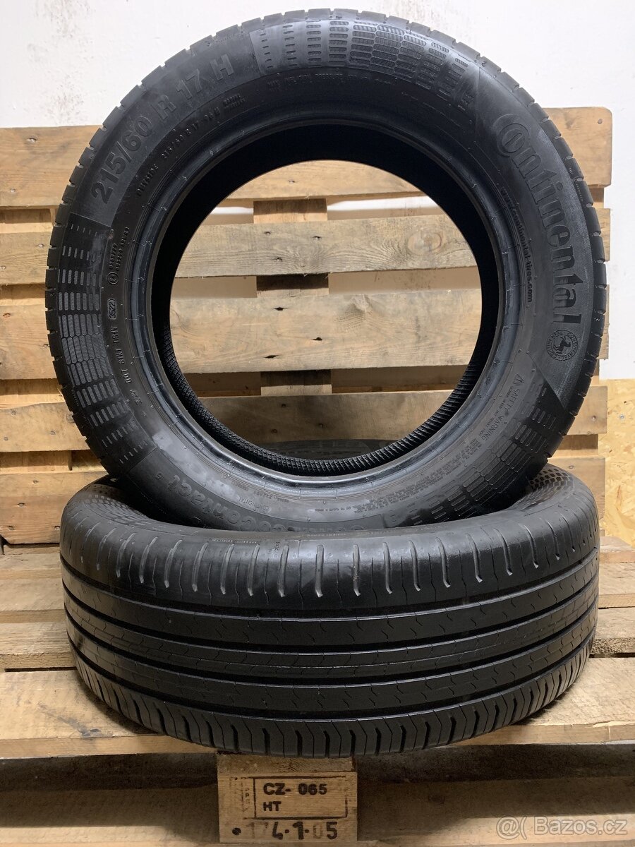 2ks 215/60/17 Continental/2022/96H/letni 6.4m - 5