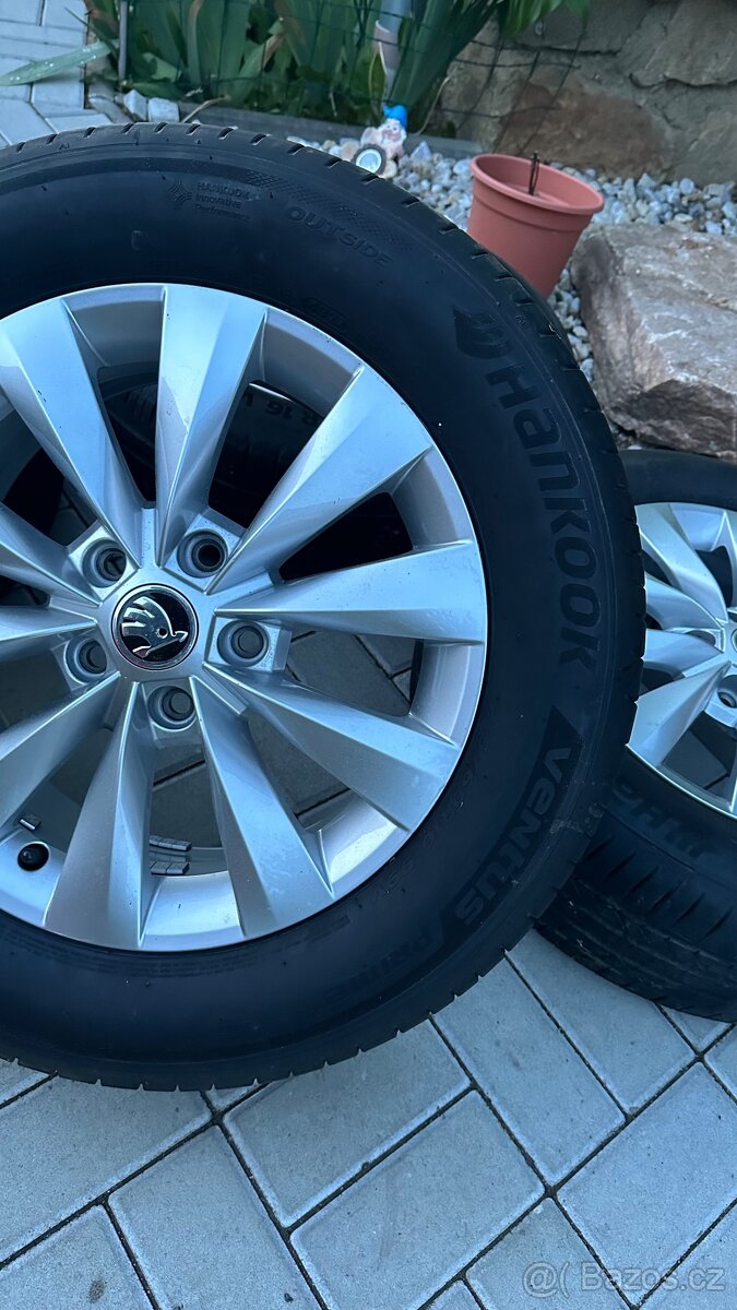 Letní alu sada originál Škoda Karoq 5x112 6Jx16 ET43 - 5