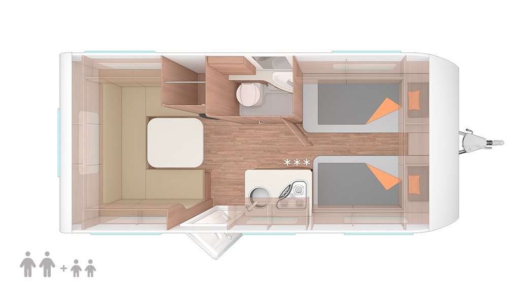 Weinsberg CaraOne 480 EU Klíma, mover, kemping set - 5