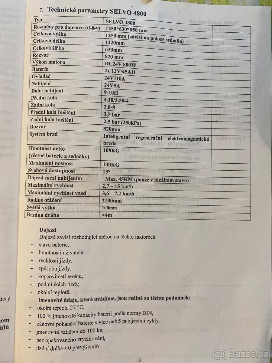 Vozík pro invalidy Selvo - 5