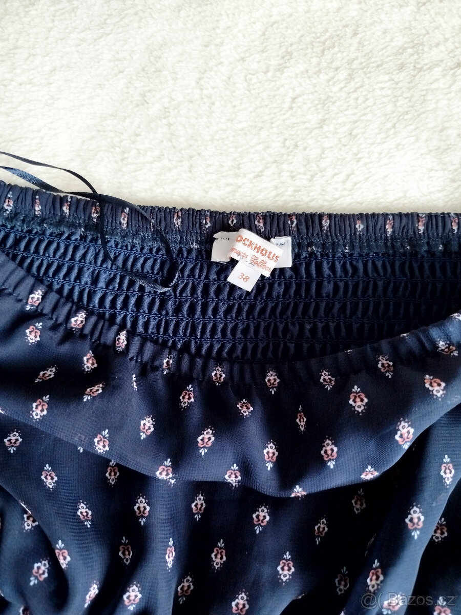 tmavě modré vzorované šaty, zn.Clockhouse - 5