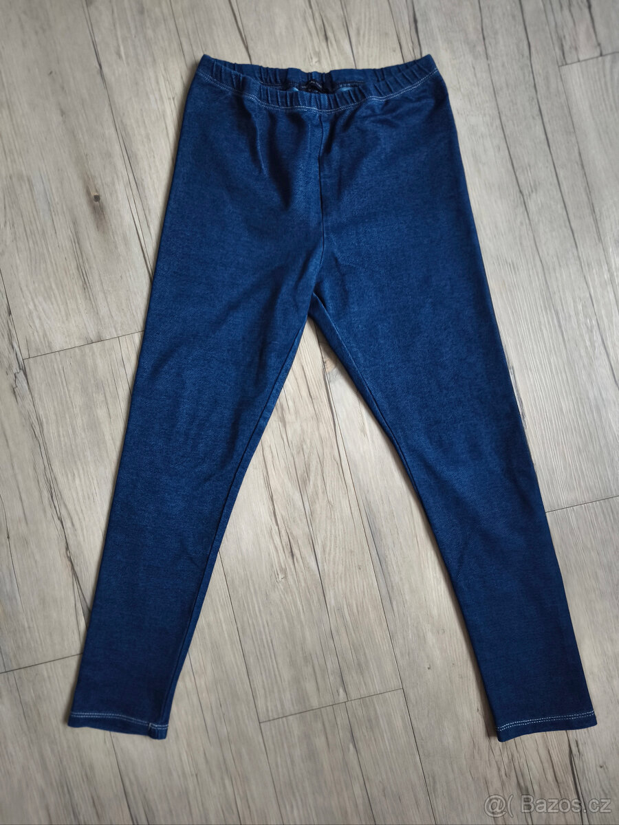 Kalhoty, legíny, džíny vel.122 - 5