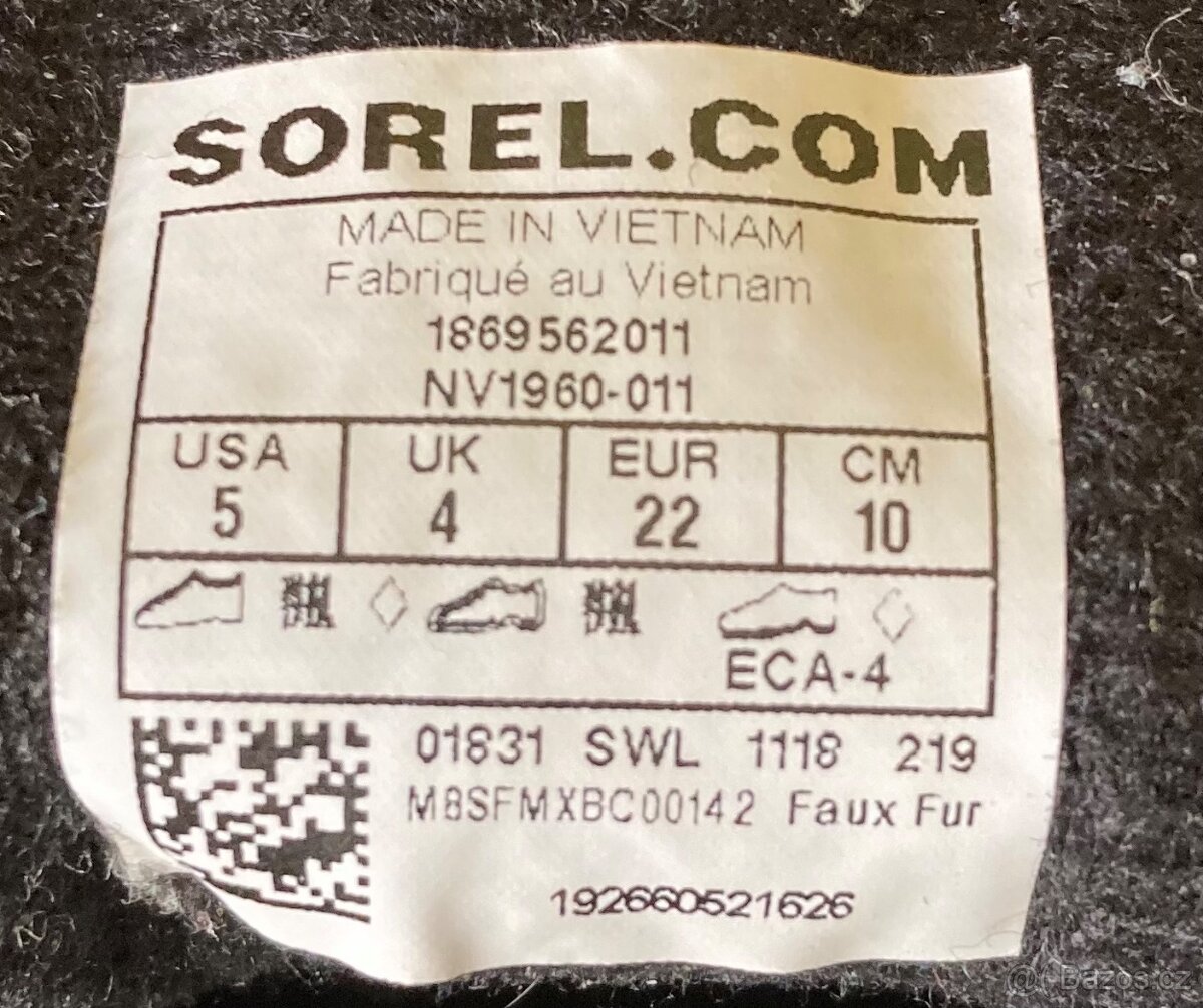 Dětské sněhule SOREL č. 22 - 5