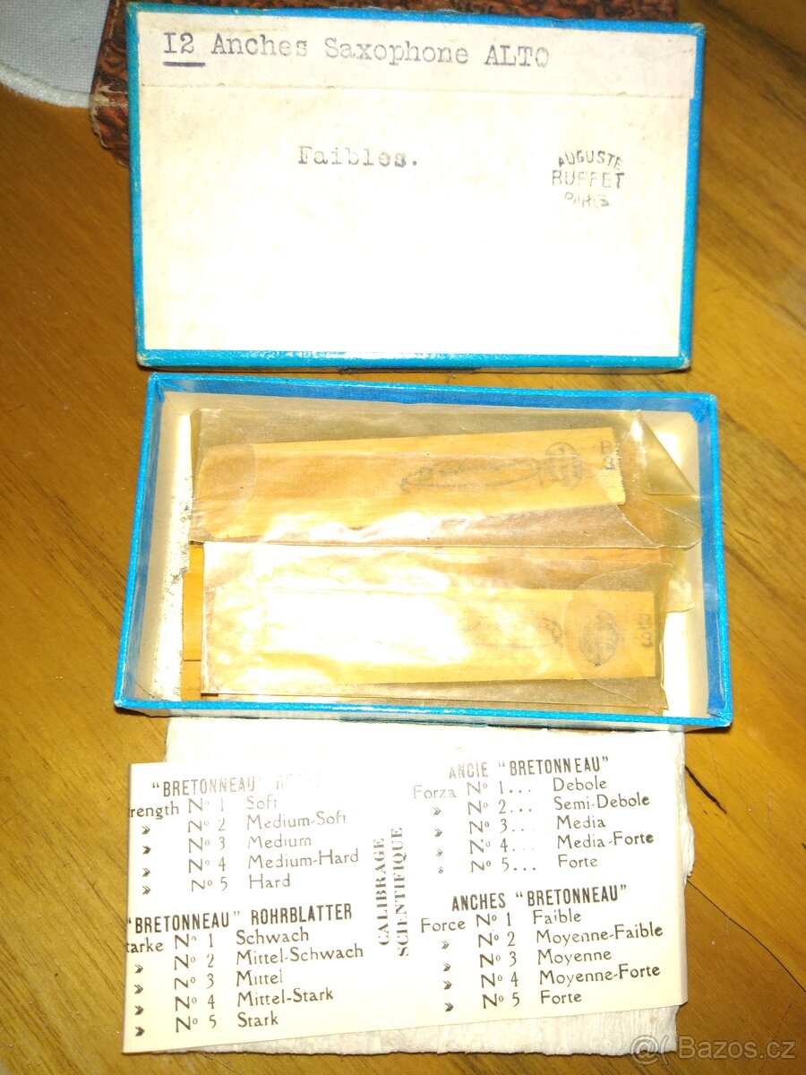 Plátky zn. Selmer, Amati, na klarinet i saxofon - 5