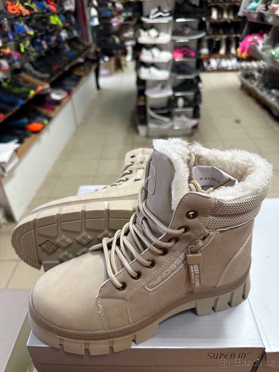 Dámské zimní kotníčkové boty - 5