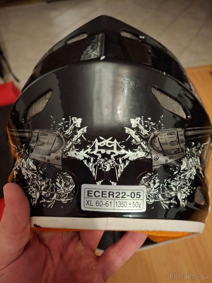 Dětská helma na motokros ECER22-05 XL 60-61