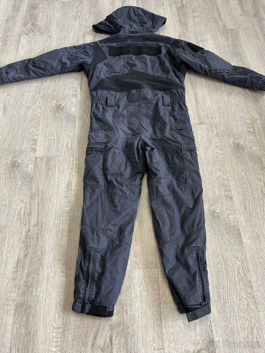 Kombinéza černá, zimní, pouze vypraná - 5