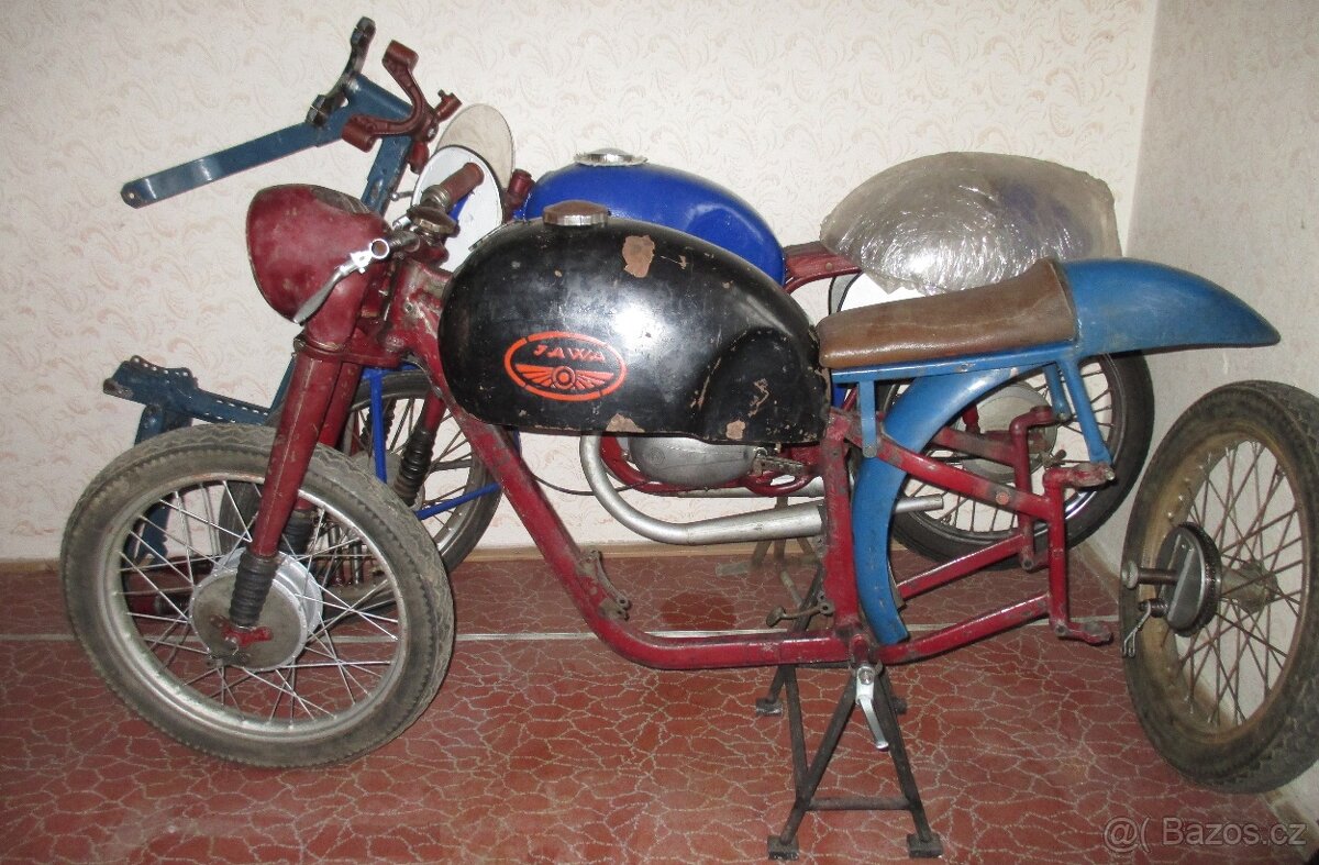 rám jawa pérák komunista závodní dobový silniční či motokára - 5