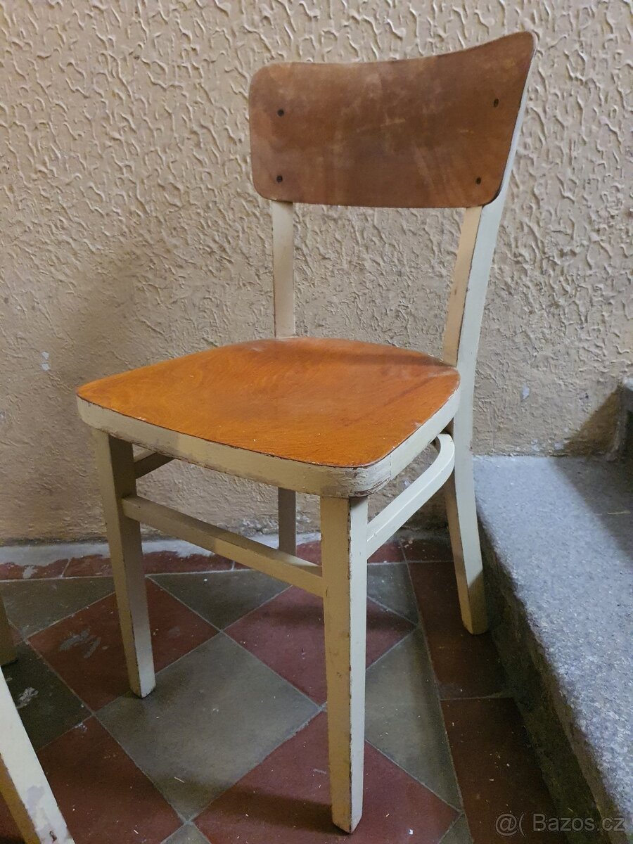 retro poválečná ČSSR židle socialismus 50tá – 60tá léta - 5